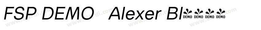 FSP DEMO   Alexer Bl字体转换